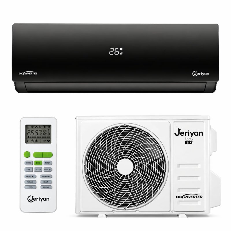 Jeriyan Duvar Tipi Black 18.000 BTU İnverter Klima